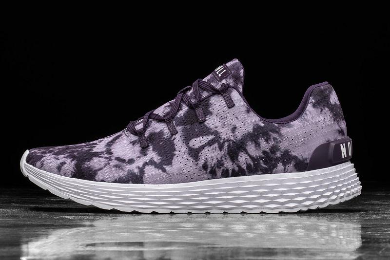 Men\'s Nobull Wisteria Tie-Dye Ripstop Running Shoes Purple | SG E2023B